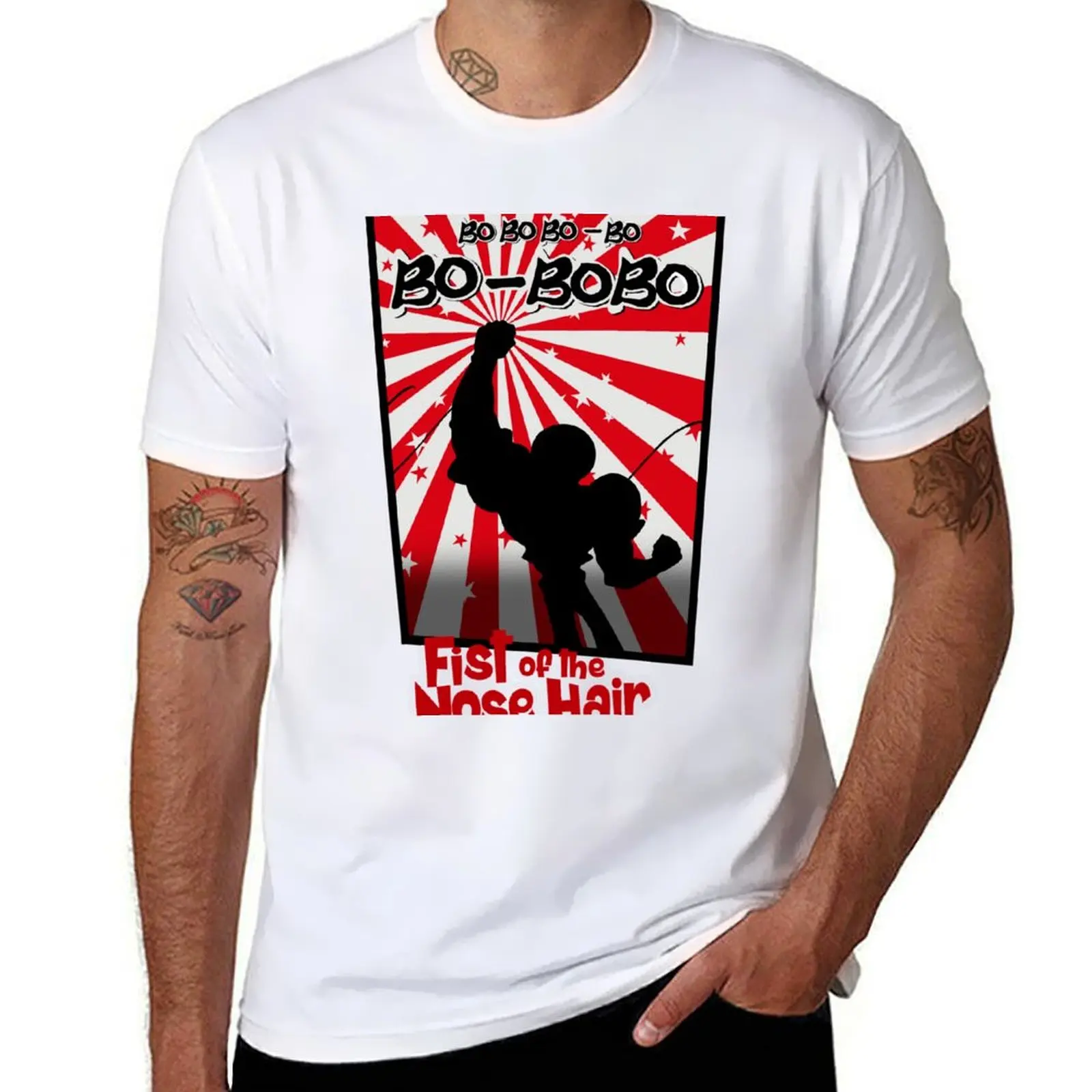 

Bobobo; Nose-hair technique sensei T-Shirt t shirt man casual t shirt for man T-Shirt