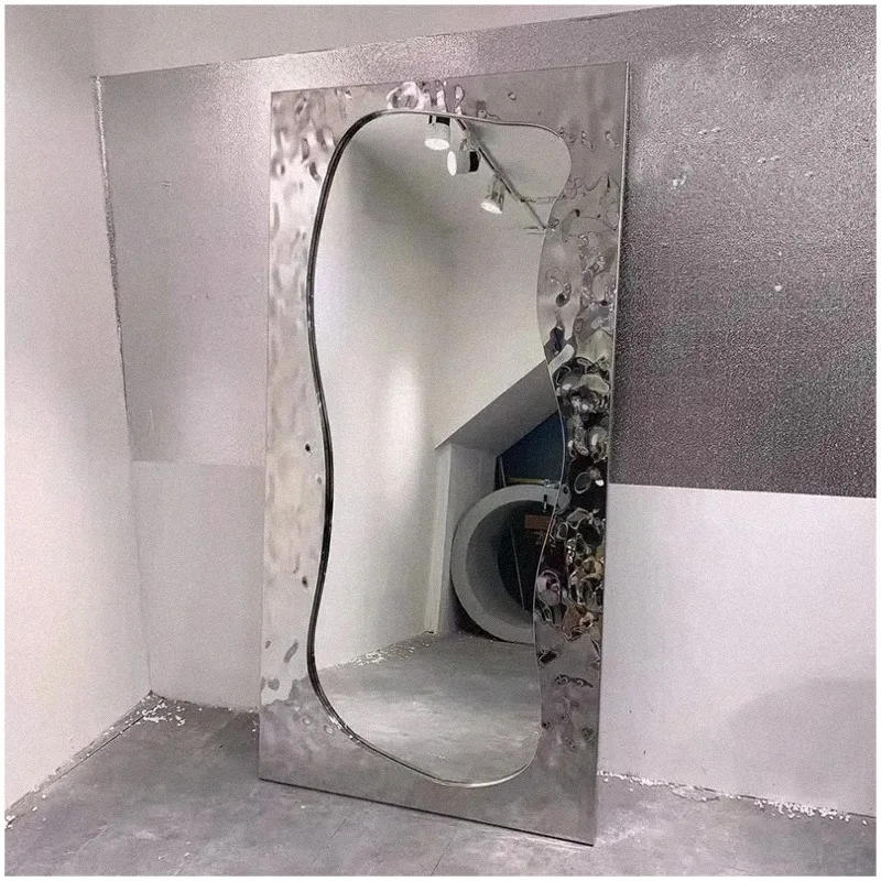 Nordic Modern Mirror Items Decoration Funky Luxury Long Aesthetic Girls Makeup Mirror Floor Standing Espelhos Home Products