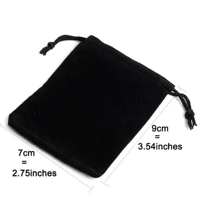 1PCS Velvet Gift Bag Jewelry Pouches Drawstring Bag 7x9cm