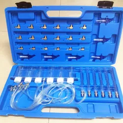 Diesel Common Rail Injector Flow Meter With 24 Adaptors Fuel Line Test Tester /Diagnosis Tool Set 6 injectors tested together