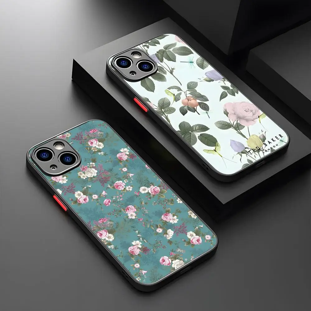 Flower Ted Design-Bakers Phone Case Magnetic Matte Translucent For IPhone 16 15 14 13 12 11 Pro Max For Magsafe Wireless Chargi