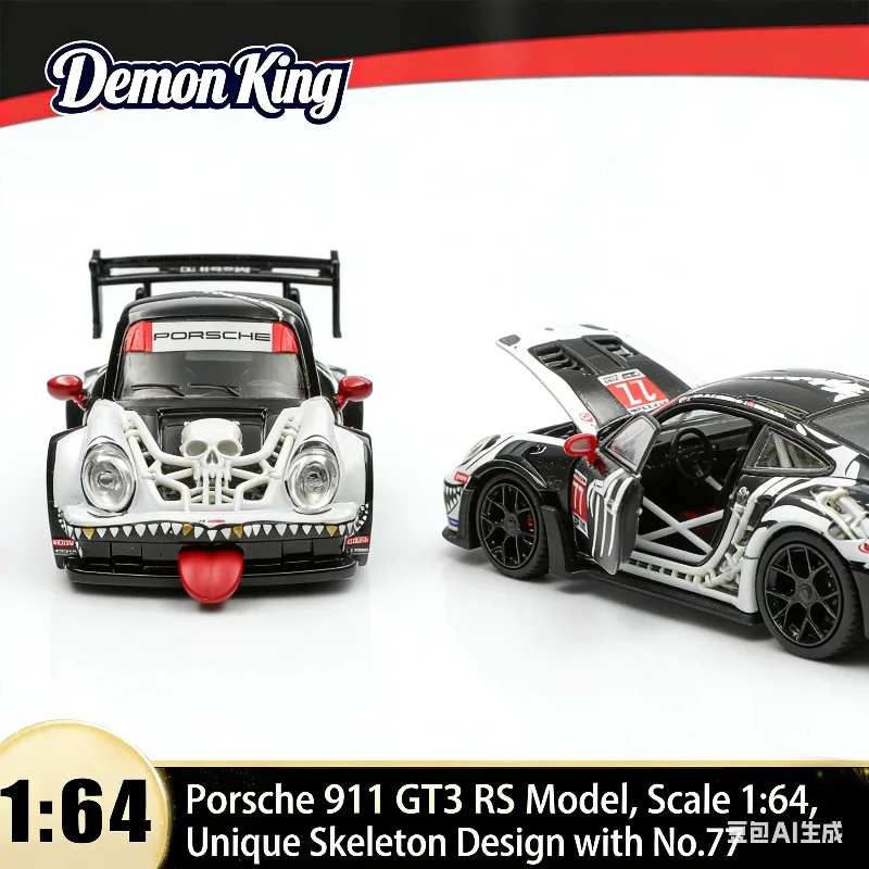 

[Pre-sale] "Car King" 1:64 911 GT3 RS RWB 930 Cast Alloy Car Model, Boys' Holiday Gift Toy Collection Decoration Item.