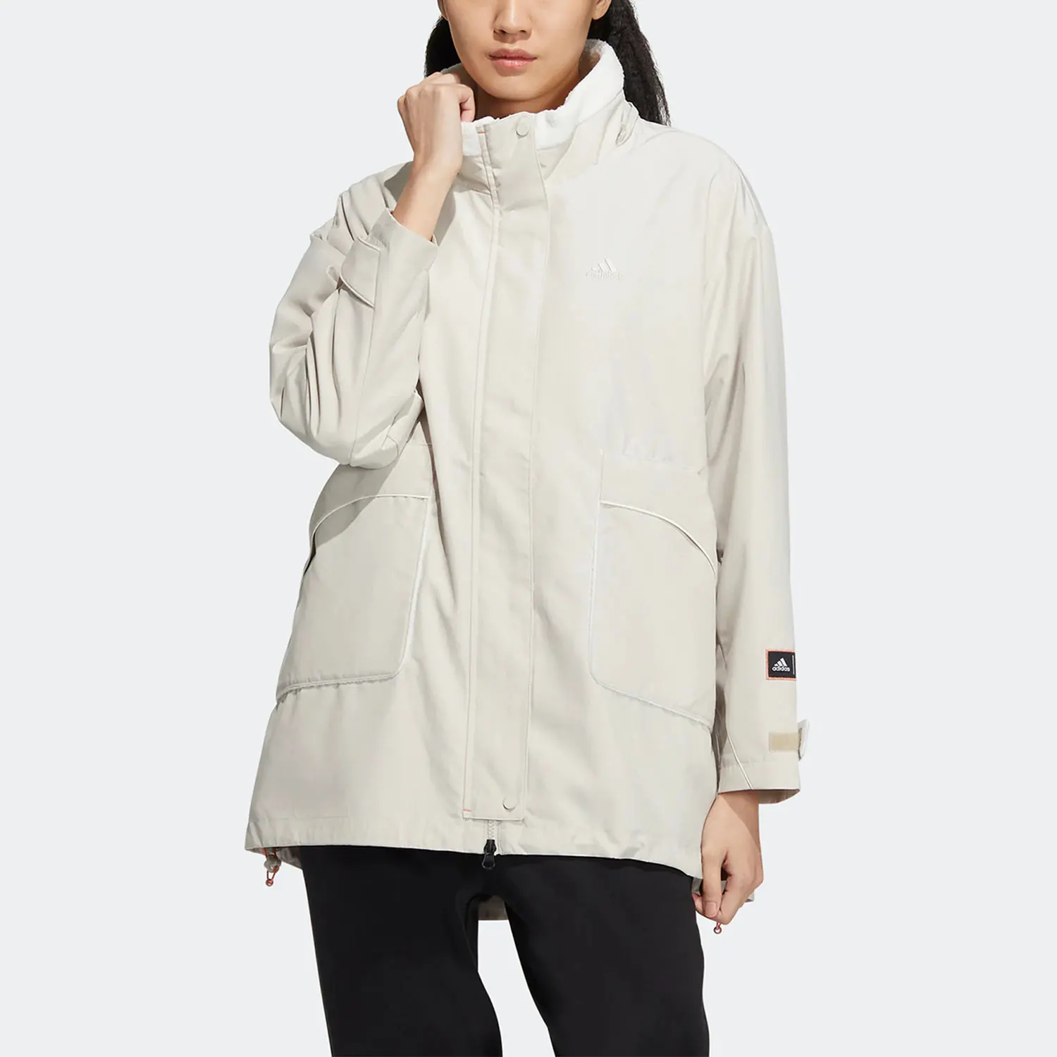 

Adidas Official Genuine Spring New Women's Sport Fleece Jacket HZ2996