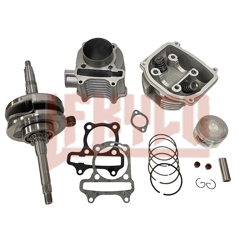 

Motorcycle GY6 150cc 57.4mm Scooter Engine Rebuild Kit Cylinder Head assy Crankshaft Kit For 4-stroke 157QMJ Moped Go-Kart ATV