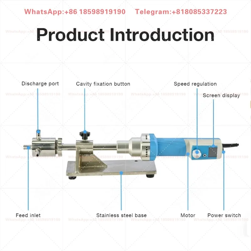 Efficient Homogenizer 1-15L/min Micro Inline Homogenizer & Continuous Homogenizer for Smooth Production