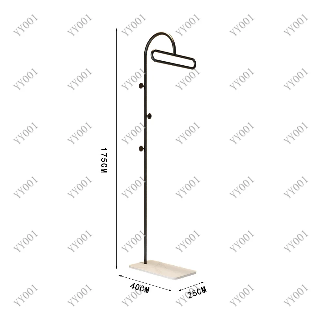 Floor Standing Coat Rack with Wheels Light Luxury Garment Hanger for Bedroom Living Room Home Use