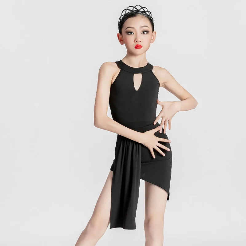 Latin dance uniform for girls, practice uniform for girls, 2023 summer new professional competition uniform, girl dance uniform,