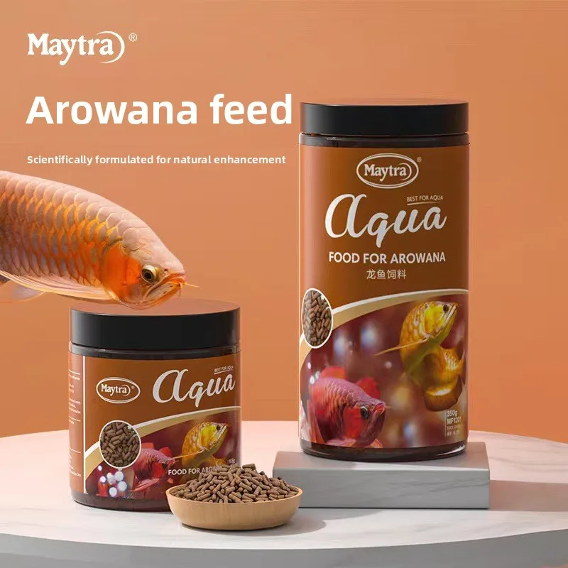 

Maytra Arowana Special Feed - Color Enhancing Pellets for Red, Golden & Silver Arowana - Tropical Ornamental Fish Diet
