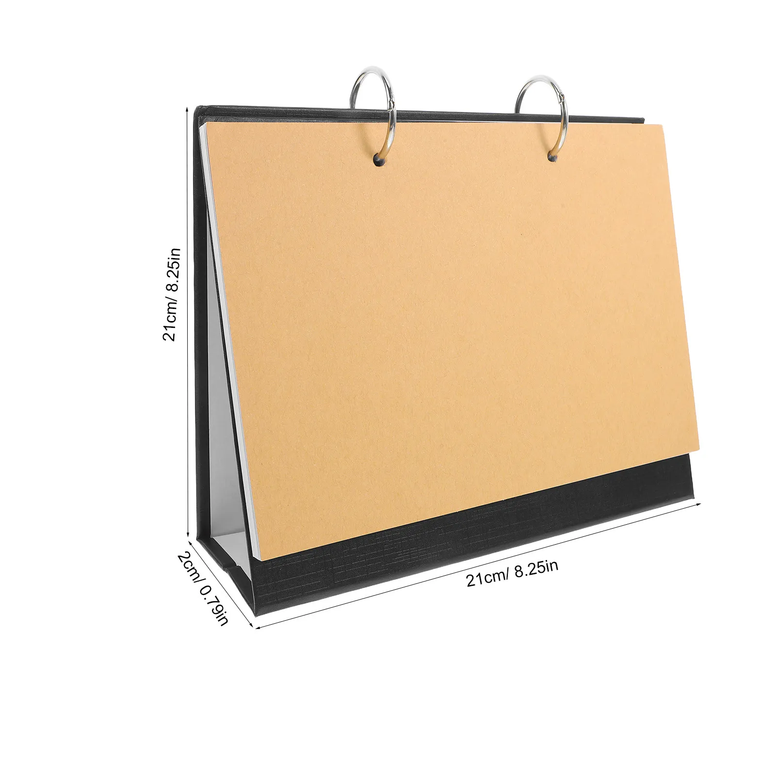 DIY Blank Desk Calendar Perpetual Flip Style Detachable Sheets Sturdy Standing Design for Crafting Photos Notes Journaling
