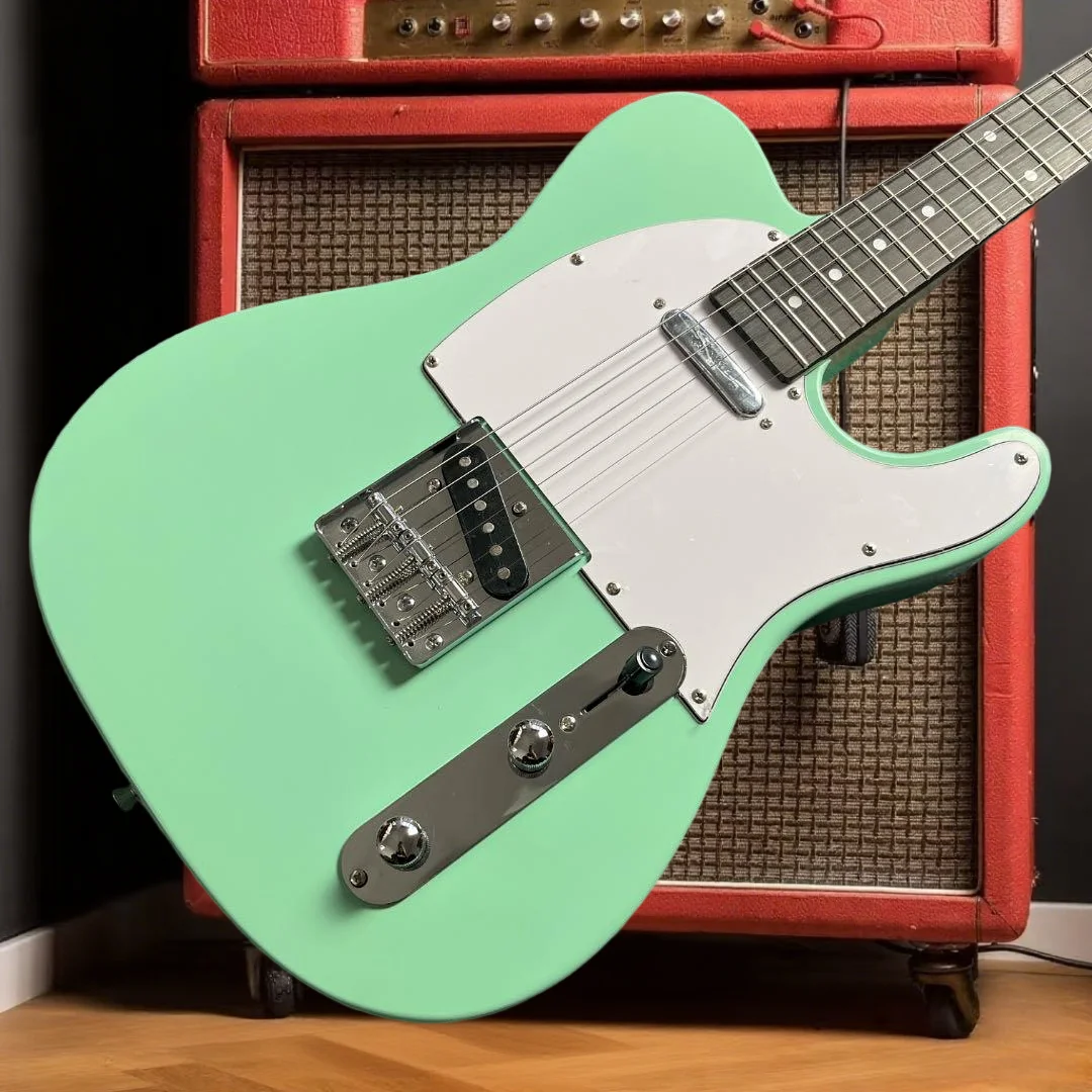 Grüne TLE E-Gitarre mit Erlenkorpus und Ahorngriffbrett Neujahrsgeschenk Kostenlose Lieferung