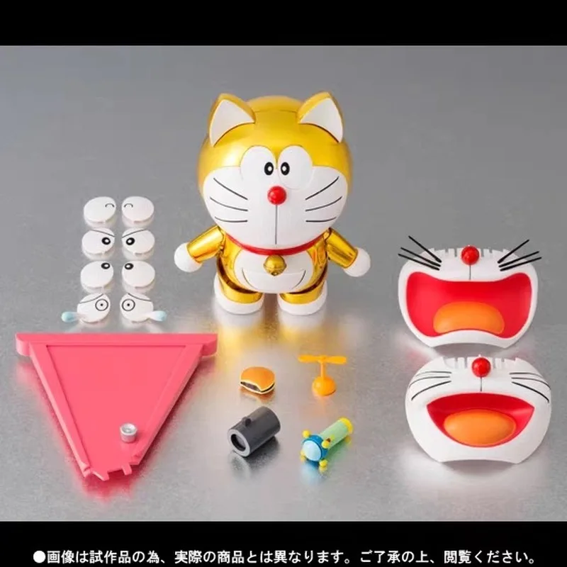 Robot Soul edición limitada Robot gato Doraemon Dingdang gato chapado en oro figura de Anime 2112ver Kit de modelismo juguetes niños muñeca regalo