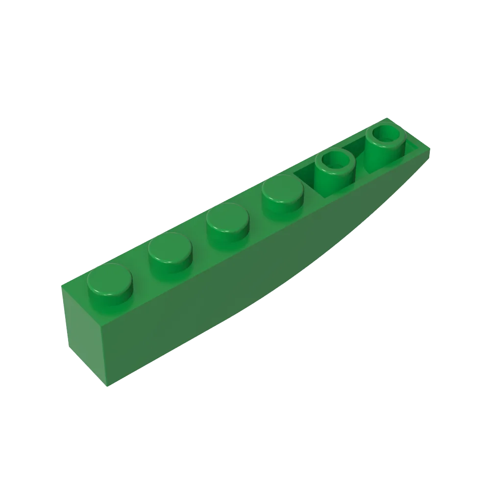 Gobricks GDS-739 children's DIY BRICK 1X6 W/BOW REV. -6x1 Embedded bevel brick/backslope brick Compatible with lego 41763 42023