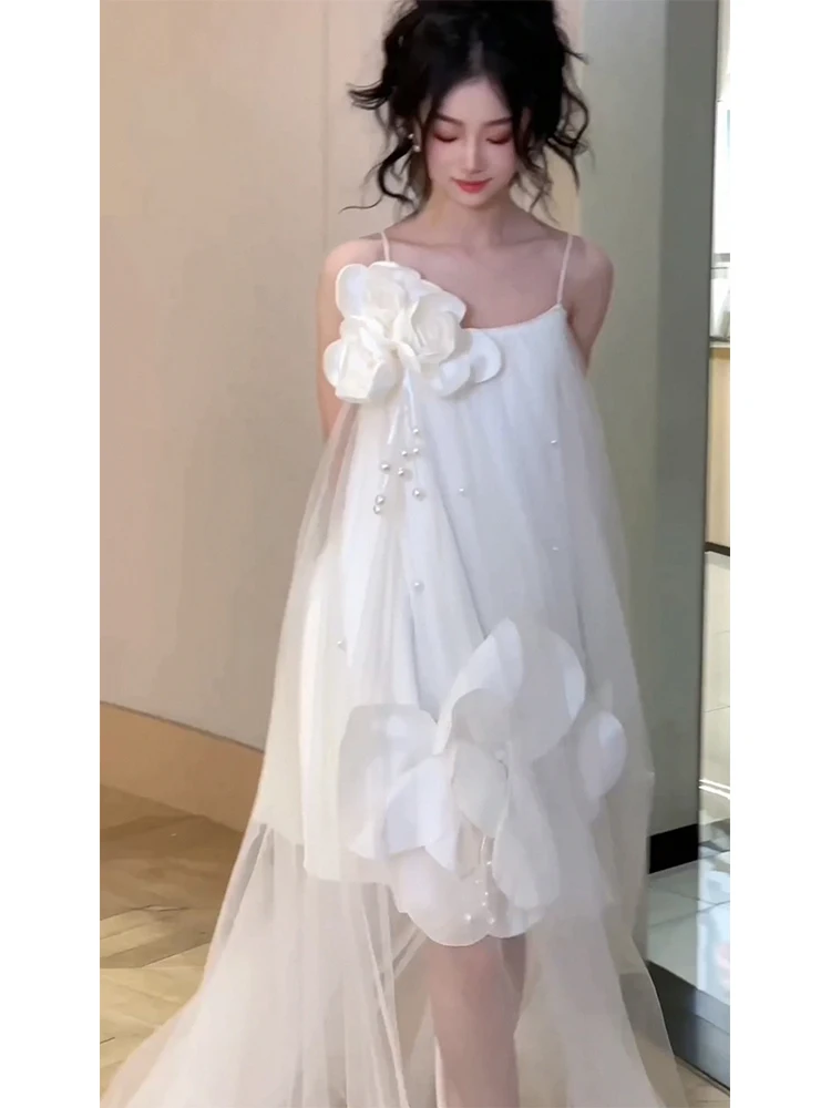  High-End Affordable Luxury Niche High Sense Engagement Bridesmaid Bride Dress Adult Ceremony Birthday Little