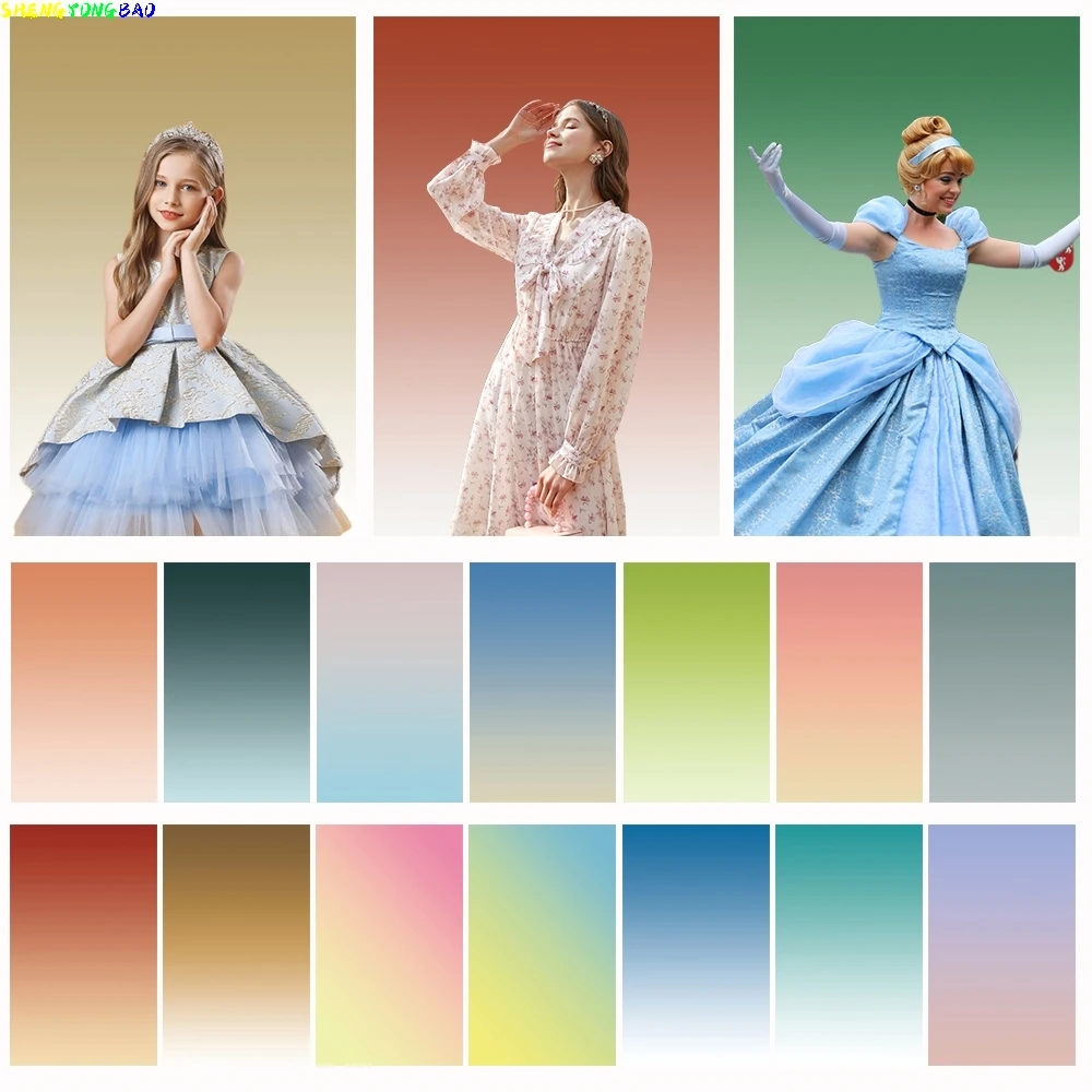 Farbverlauf Fotografie Hintergrund Kinder Erwachsene Mutterschaft Kunst Porträt Neugeborenen Geburtstag Foto Hintergrund Studio Fotografie Requisiten