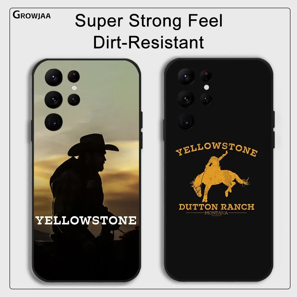 Y-Yellow S-Stones TV Show Phone Case for Samsung Galaxy S24 Ultra S22 S23 Ultra S21 S20 5G Protective Silicone TPU Funda