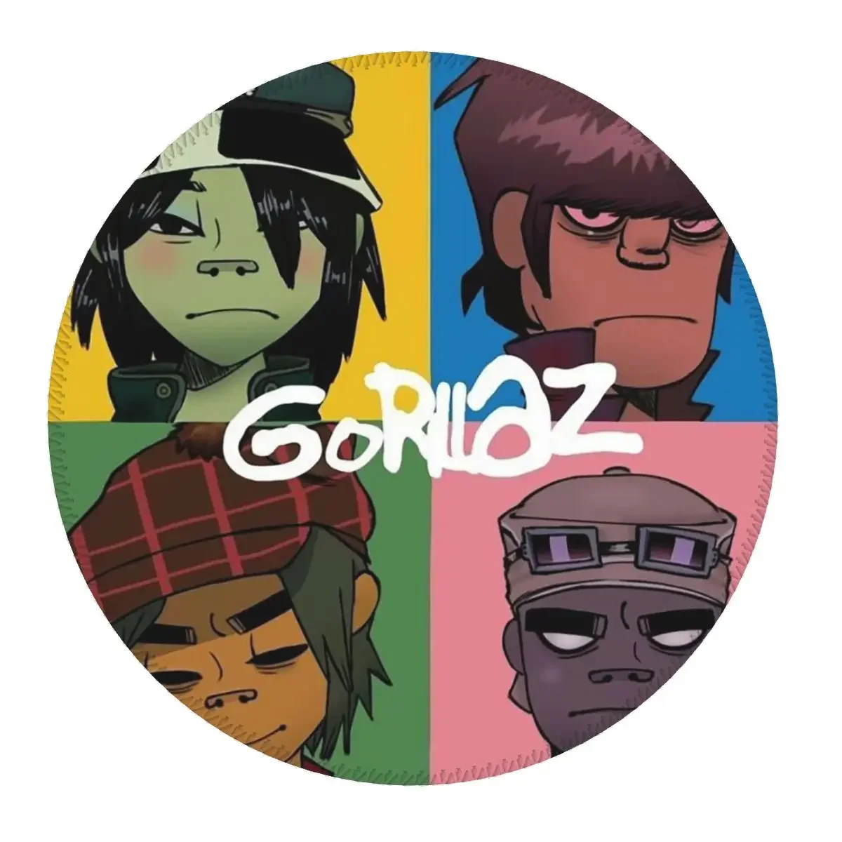 Gorillaz Virtual Band Music Round Mouse Pad Computer Keyboard Mouse Mat Gaming Laptop Desk Mat Office Table Mats