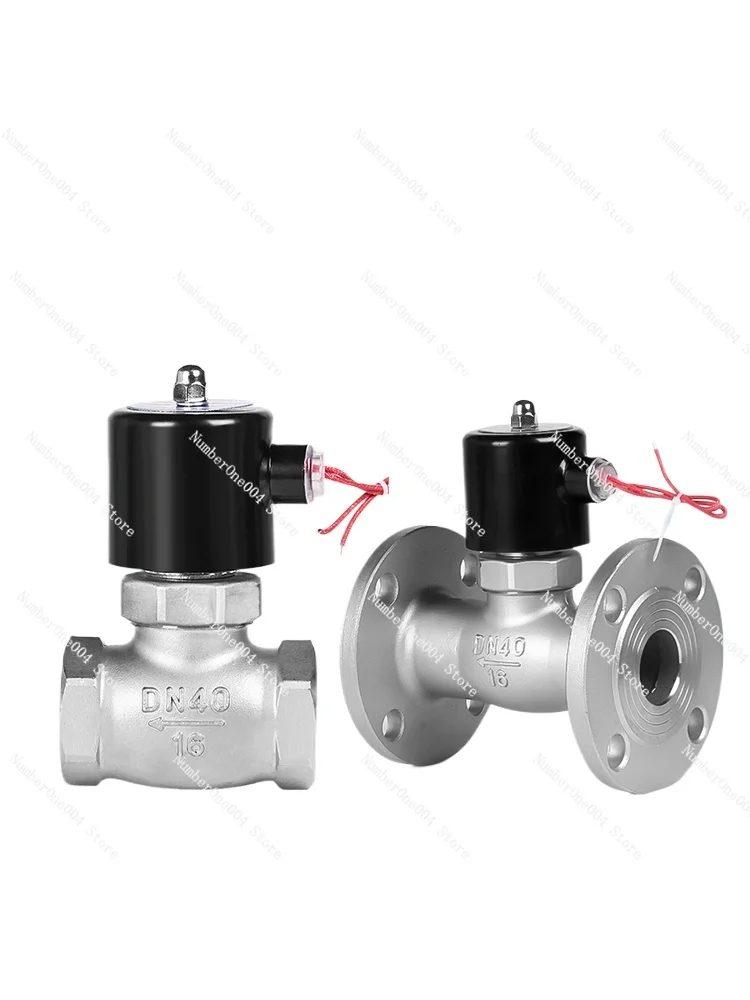 

Normally Closed Stainless Steel Steam Solenoid Valve Electronic Pilot High Temperature Copper Pancake Coil High Pressure Control