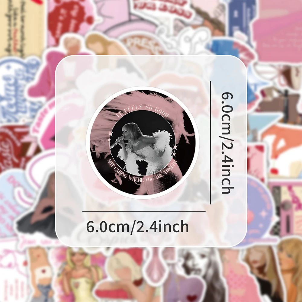 10/30/50pcs Cartoon Singer Sabrina Carpenter Stickers Waterproof DIY Phone Notebook Album Luggage Aesthetic Graffiti Decals Gift