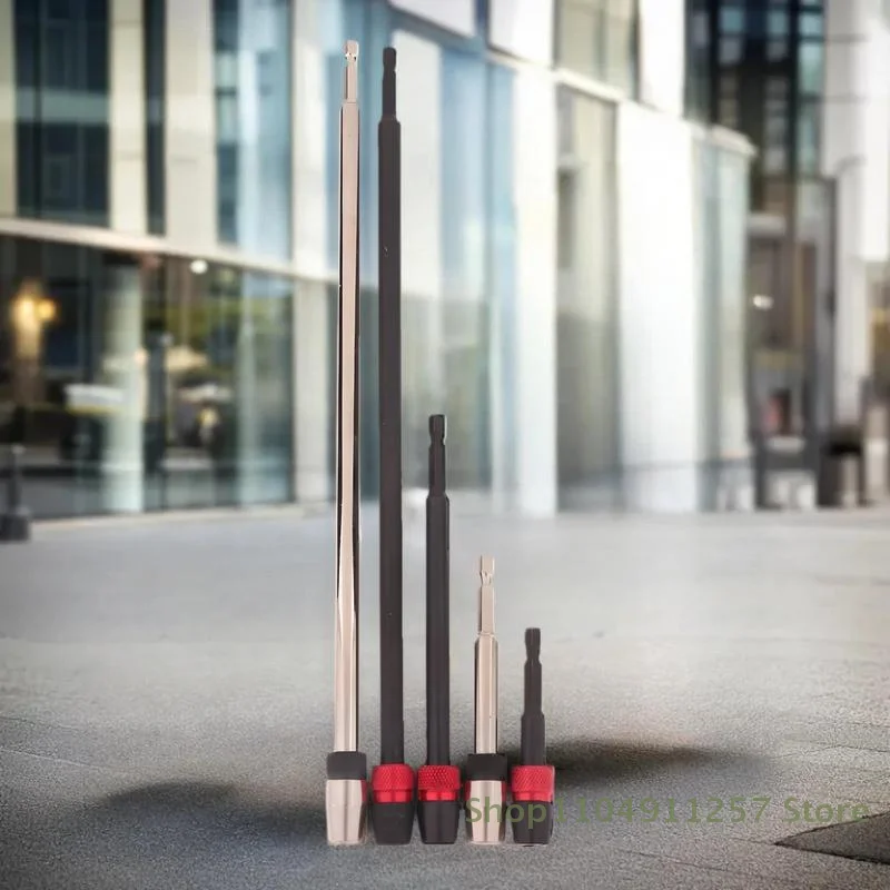 75/100/150/300MM 1/4 Inci Hex Rilis Cepat Obeng Listrik Ekstensi Bit Pemegang Perkakas Tangan