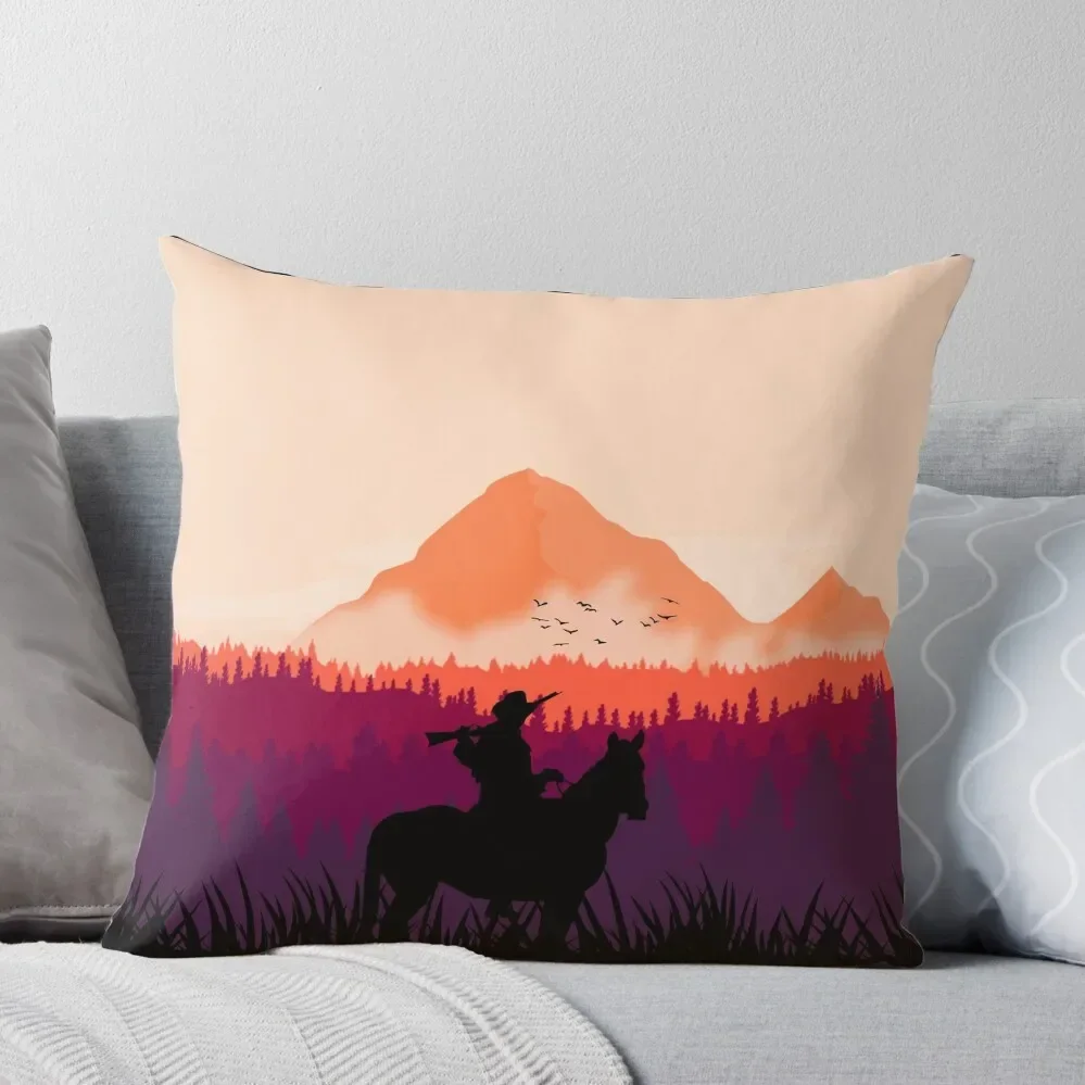 

Far west sunset Throw Pillow Decorative Pillow Covers For Sofa christmas supplies Pillowcase Pillow