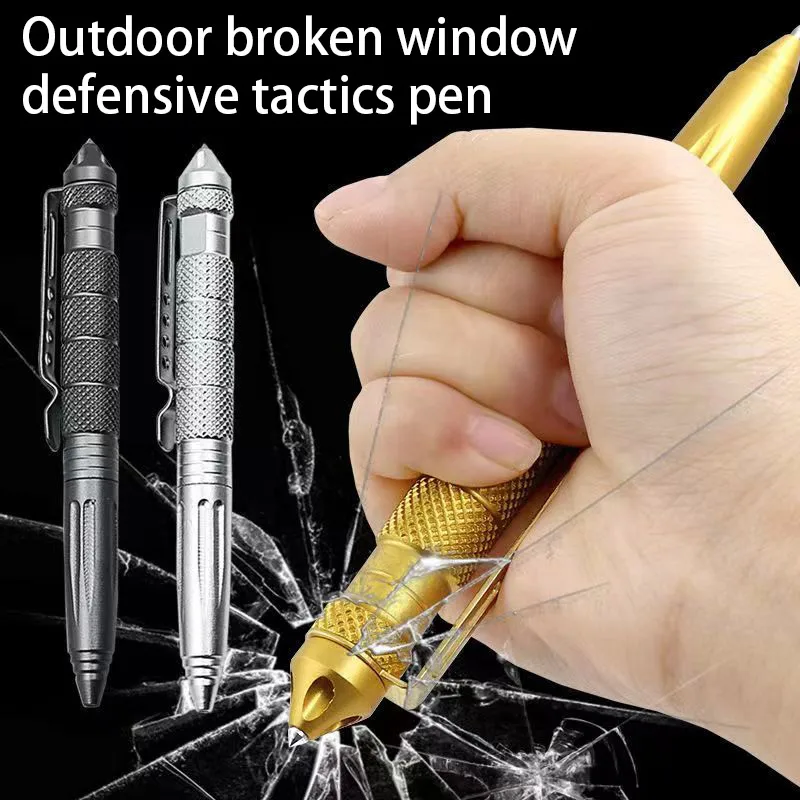 Outdoor self-defense B2 tungsten steel head tactical defense pen EDC multi-function pen outdoor broken window survival signature