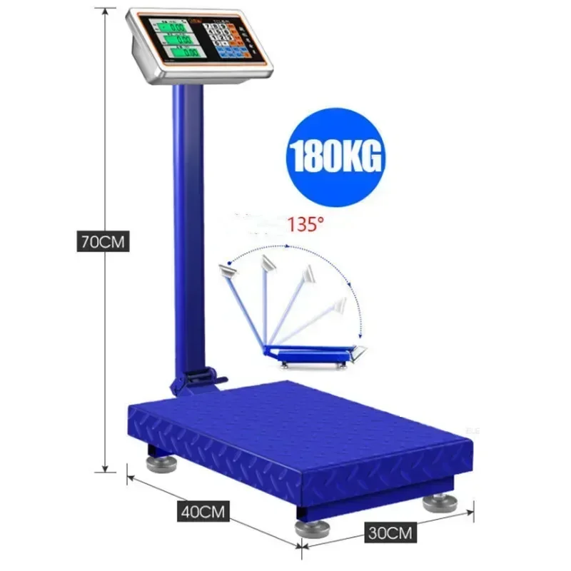 

Электронные платформенные весы 30X40 см, электронные весы 100 кг, коммерческая платформа, 150 кг, оцен...