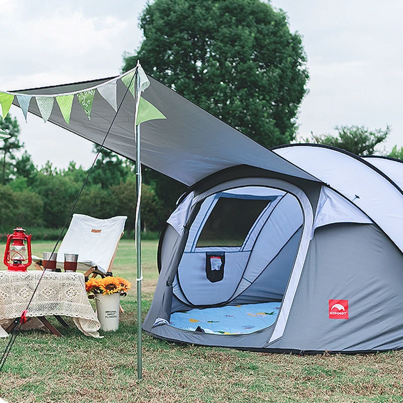 3-8 Person Full Automatic Quick Pop up Pitch Throw Up Tent Outdoor Camping Fishing Picnic Beach Ship Tent