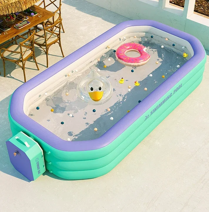 

Inflatable swimming pool Baby household children folding children bathing indoor and outdoor large adult inflatable pool.