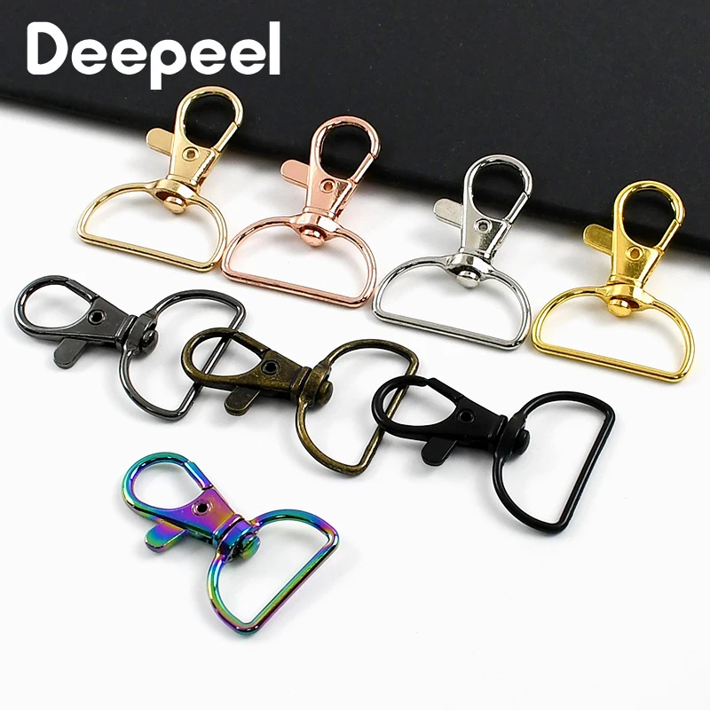 

10/30/50Pcs 20/25mm Swivel Lobster Clasp Metal Buckles Bag Strap Keychain Snap Hook Dog Collar Trigger Buckle DIY Accessories