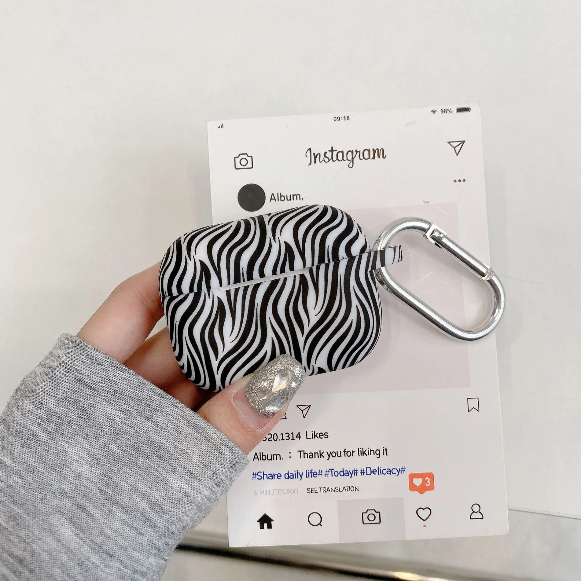 نمط جديد ل Airpods 4th غطاء من السيليكون ريترو شخصية زيبرا طباعة شكل Airpods برو 2 سماعة الغطاء الواقي 1st 2nd 3rd