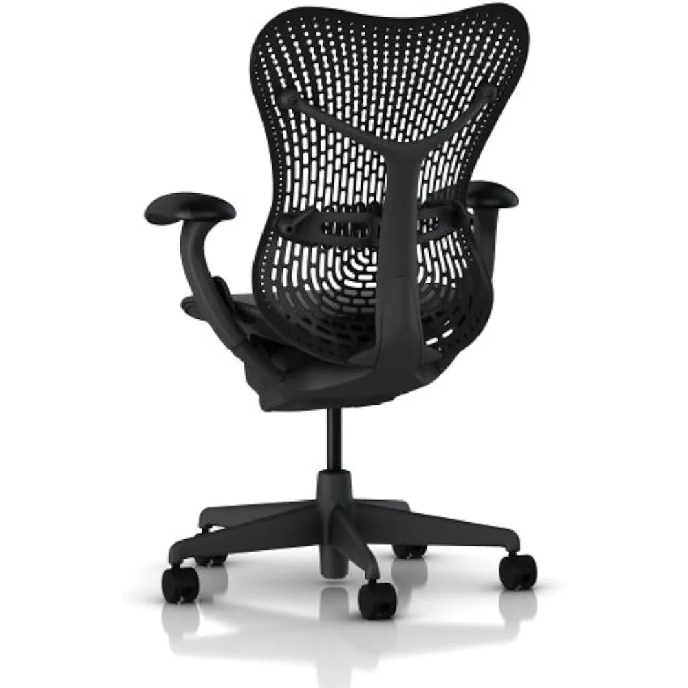 كرسي مريح مميز بالكامل مع إمالة أمامية، أذرع قابلة للتعديل، مقعد أمامي مرن، محدد إمالة، دعم قطني، مناسب لـ Ha