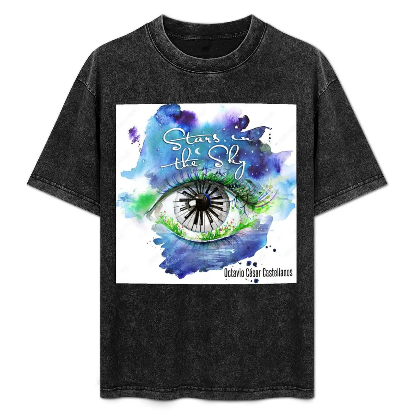 

Stars in the Sky T-Shirt Plus Size Summer Casual T-Shirt