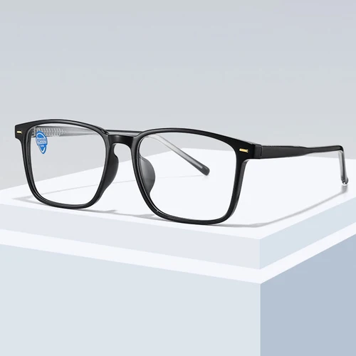 Imagen 1 del producto Gafas de plástico con montura de borde completo para hombre y mujer, lentes de protección con bisagras de resorte, lentes de visión corta, simples, Unisex, novedad