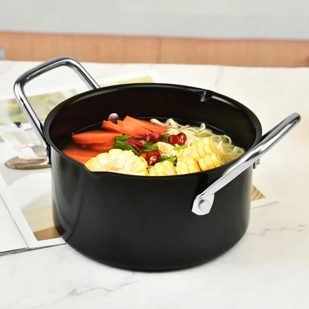 

Stainless Steel Outdoor BBQ Pot Non-stick Cooking Soups Creative Cookware Camping Kitchen