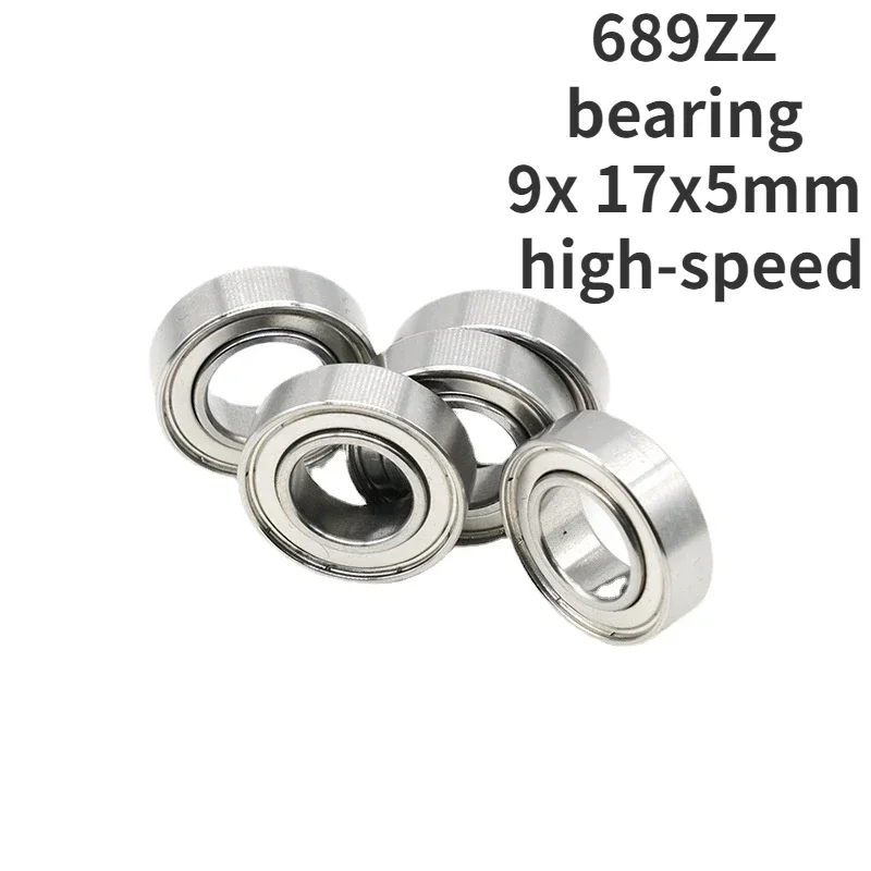 Mini bearing 689ZZ bearing steel 9x 17x5mm high-speed precision deep groove ball bearing