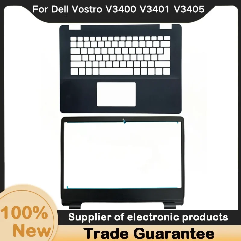 New For Dell Vostro 3400 3401 3405 V3400 laptop LCD Front Bezel Cover/palmrest upper cover with type-c hole 0TV7CN 0125D6