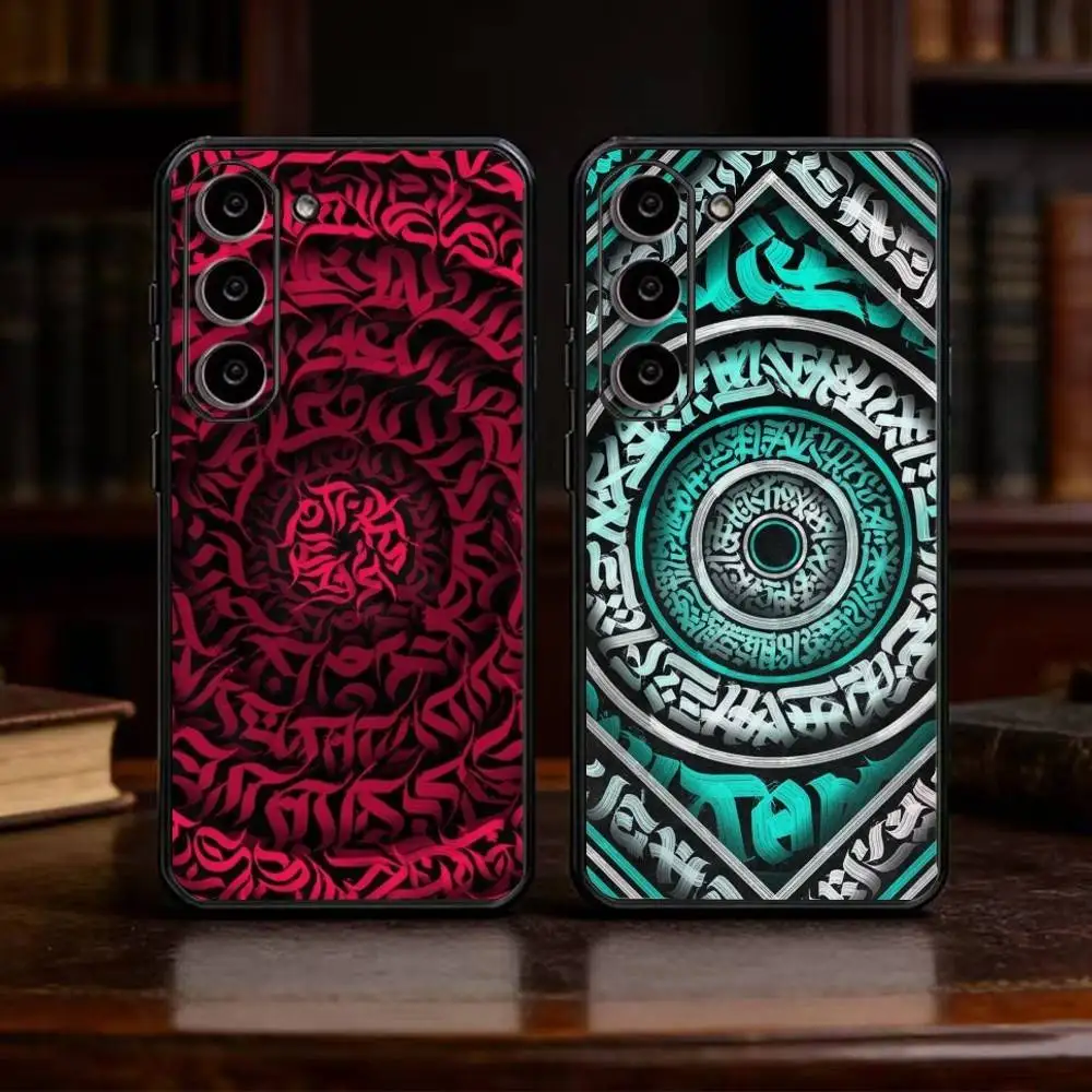 Pokras Lampas Art Graffiti Phone Case For Samsung Galaxy A91,80,73,72 ,71,53,52,32 ,31,22,21s,20,Soft Black Case