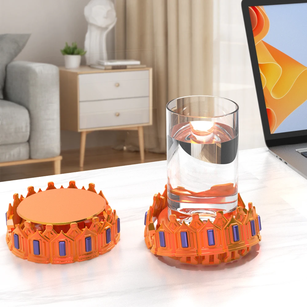 قواعد أكواب Game of Thrones King's Crown مناسبة لغرف المعيشة وطاولات الطعام والمكاتب المكتبية وما إلى ذلك #1