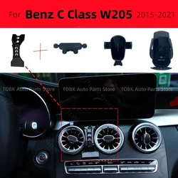 For Mercedes Benz C Class W205 2015-2021 Car Phone Holder Special Fixed Bracket Base 15W Wireless Charging Cars Accessories