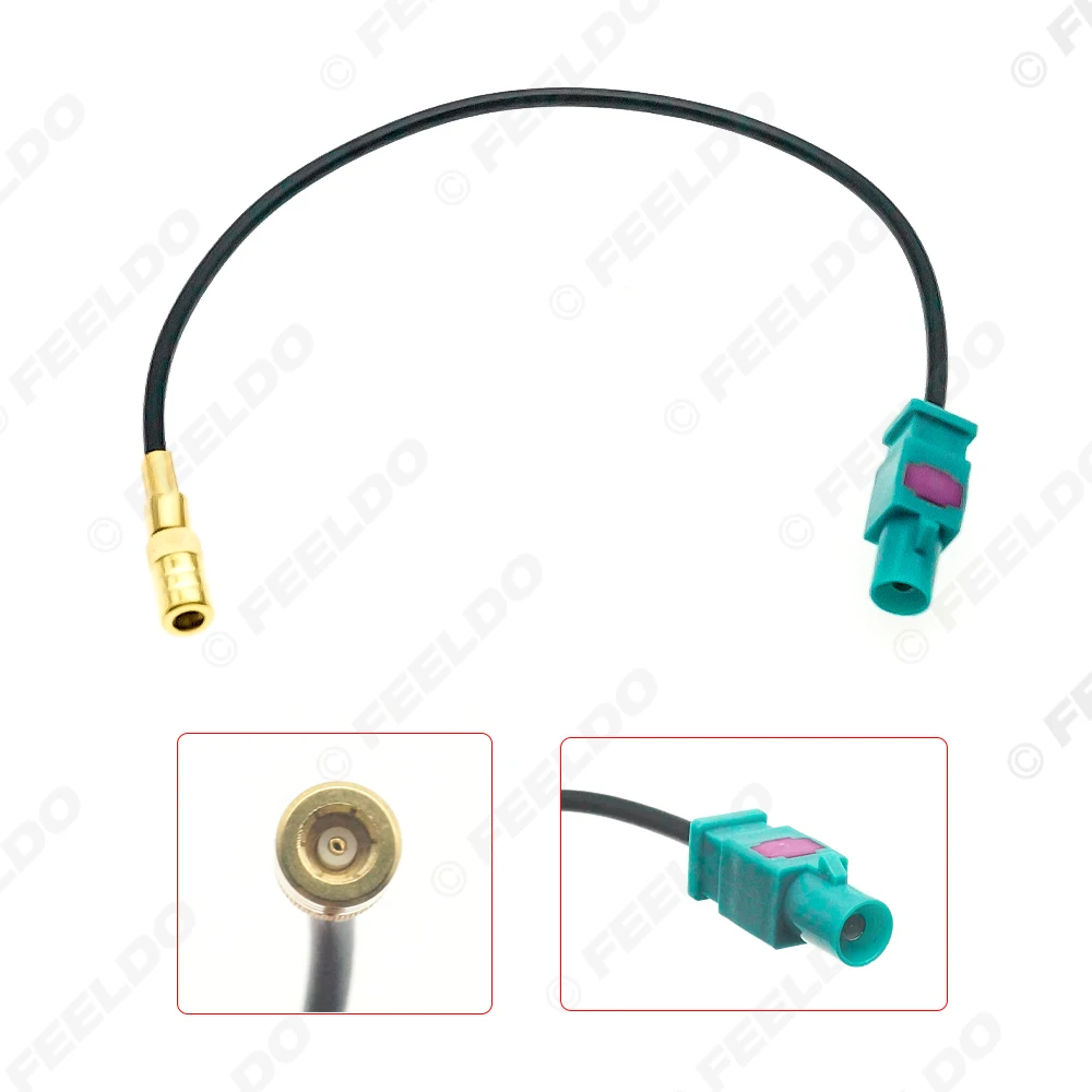 LEEWA Car 20cm FAKRA Connector Male To SMB Connector Fmale Wiring Cable