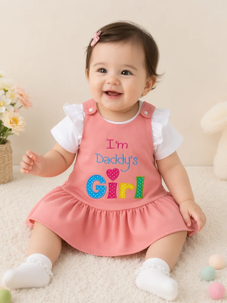 Girls Infant Sister Letter Patchwork Embroidered Short Sleeve Onesie Set Baby Clothing Toddler Outfit Sibling Matching