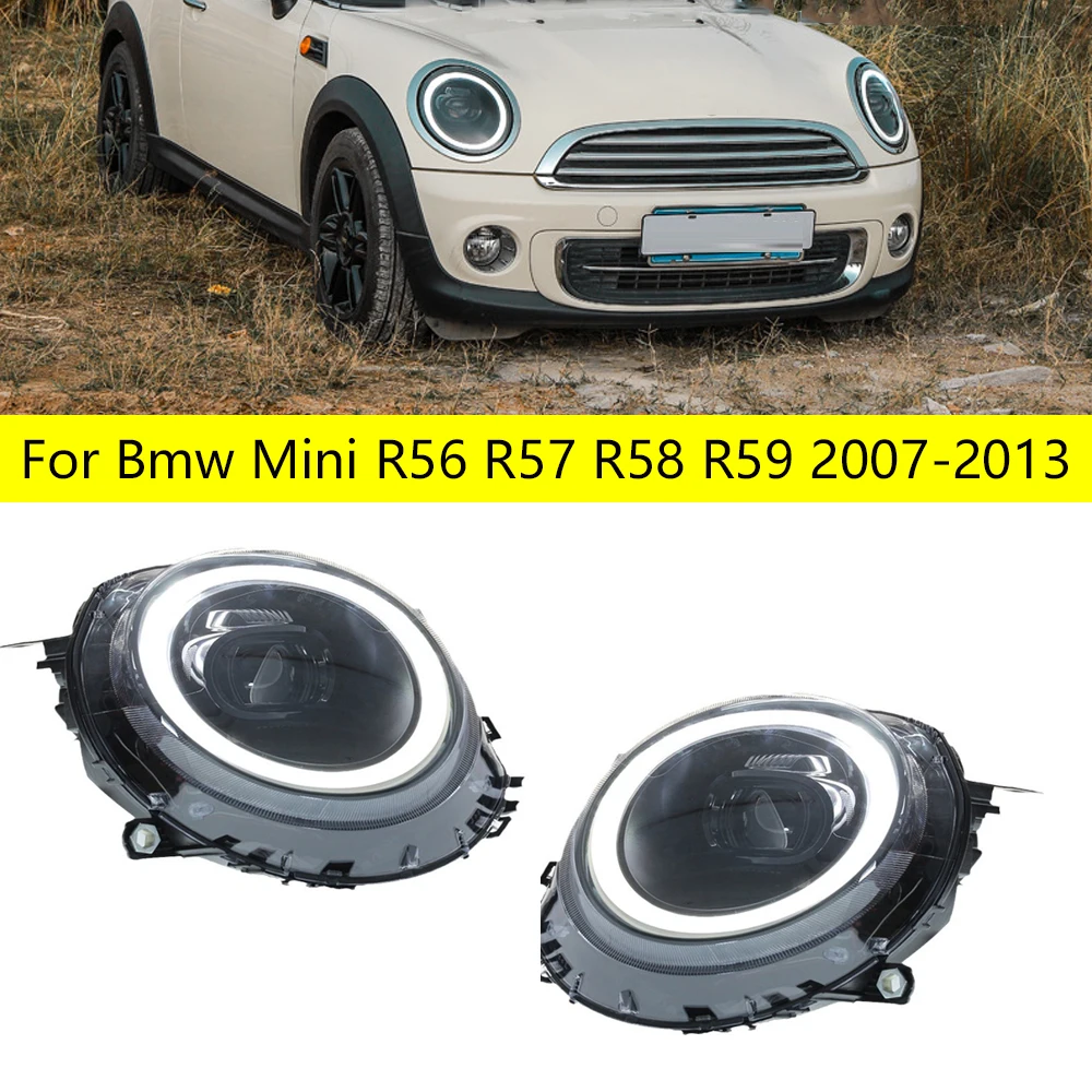 2pc Led Front Lights For BMW Mini Coopers R56 R57 R58 R59 LED Headlight Assembly 2007-2013 Upgrade Led Car Accessories