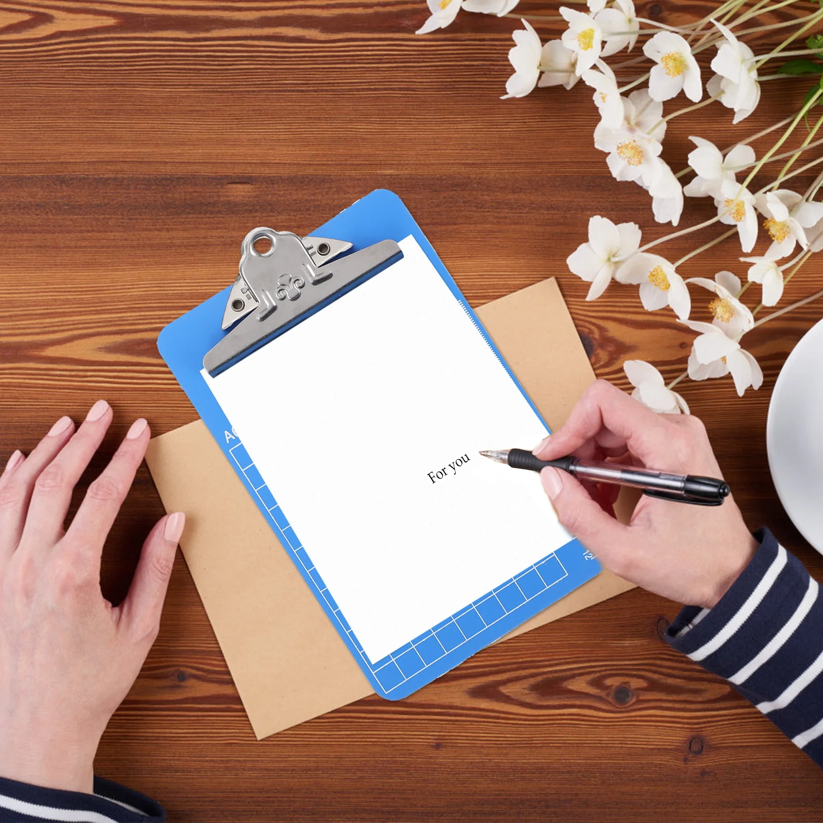 

Набор из 10 планшетов-папок формата А6 с пластиковыми зажимами, линейкой и креплением для подвешивания, для организации документов и чертежей