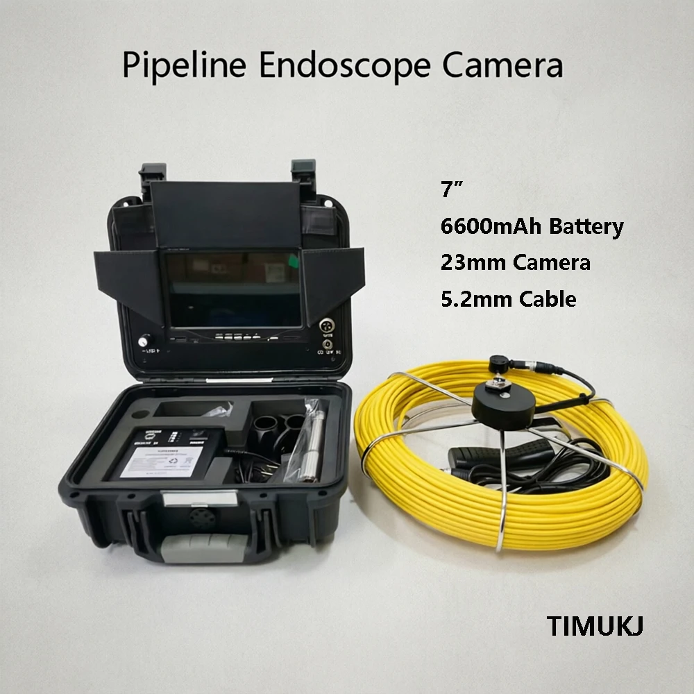 23mm Camera Head IP68 Waterproof 304 Sapphire Lens Camera 7“Monitor Sewer Pipe Drain Inspection Endoscope  Camera