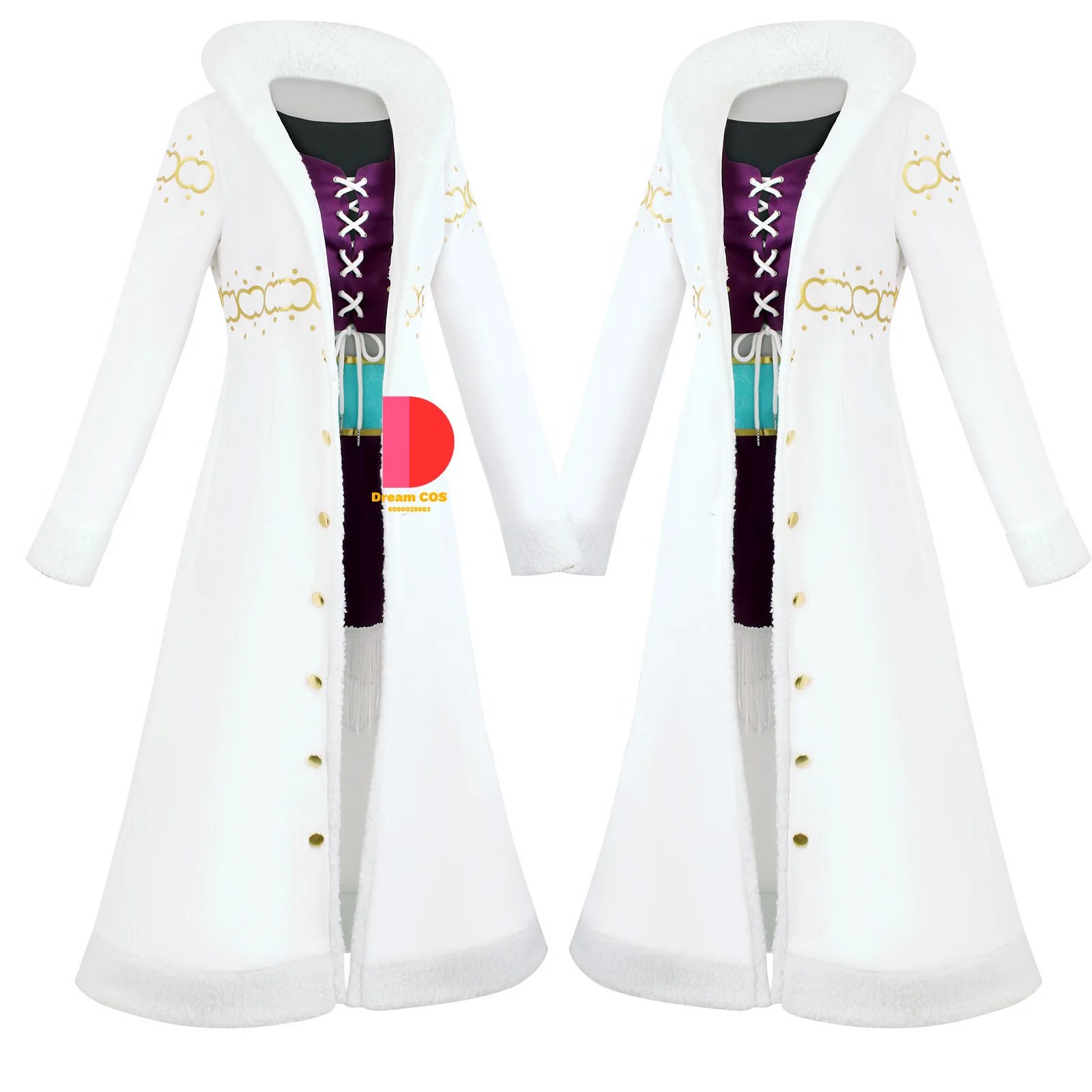 شعبية أنيمي تأثيري حلي نيكو روبن طوق معطف Onepiece الأرجواني فستان مجموعة كلاسيكية لعب الأدوار النساء كوميك كون هالوين الدعاوى #3