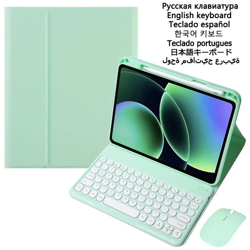 

Чехол с клавиатурой для Xiaomi Pad 8, чехол-клавиатура 11.2 дюйма для Xiaomi Pad 8 Pro, чехол-подставка 11.2'' 2026 с отсеком для стилуса