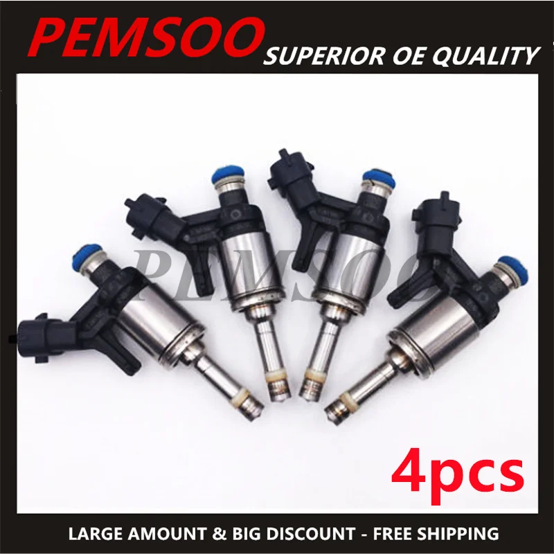 4X 13538682350 13537591623 Engine Fuel Injectors For BMW MINI R55 R56 R57 R58 R59 R60 0261500073 V75916238 V759878580