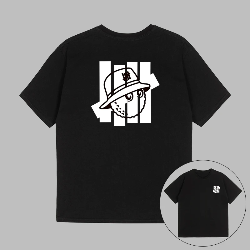 

New Five-pole T-shirt Short-sleeved Men's Fashion Brand Pure Cotton Round Neck Couple Dress Quality Pure Cotton Comfortable