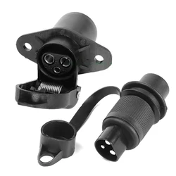 12V 3Pin Socket Trailer Plug Adapter Power Cord Socket Connector Trailer Tractor Plug Socket For Truck Tractor
