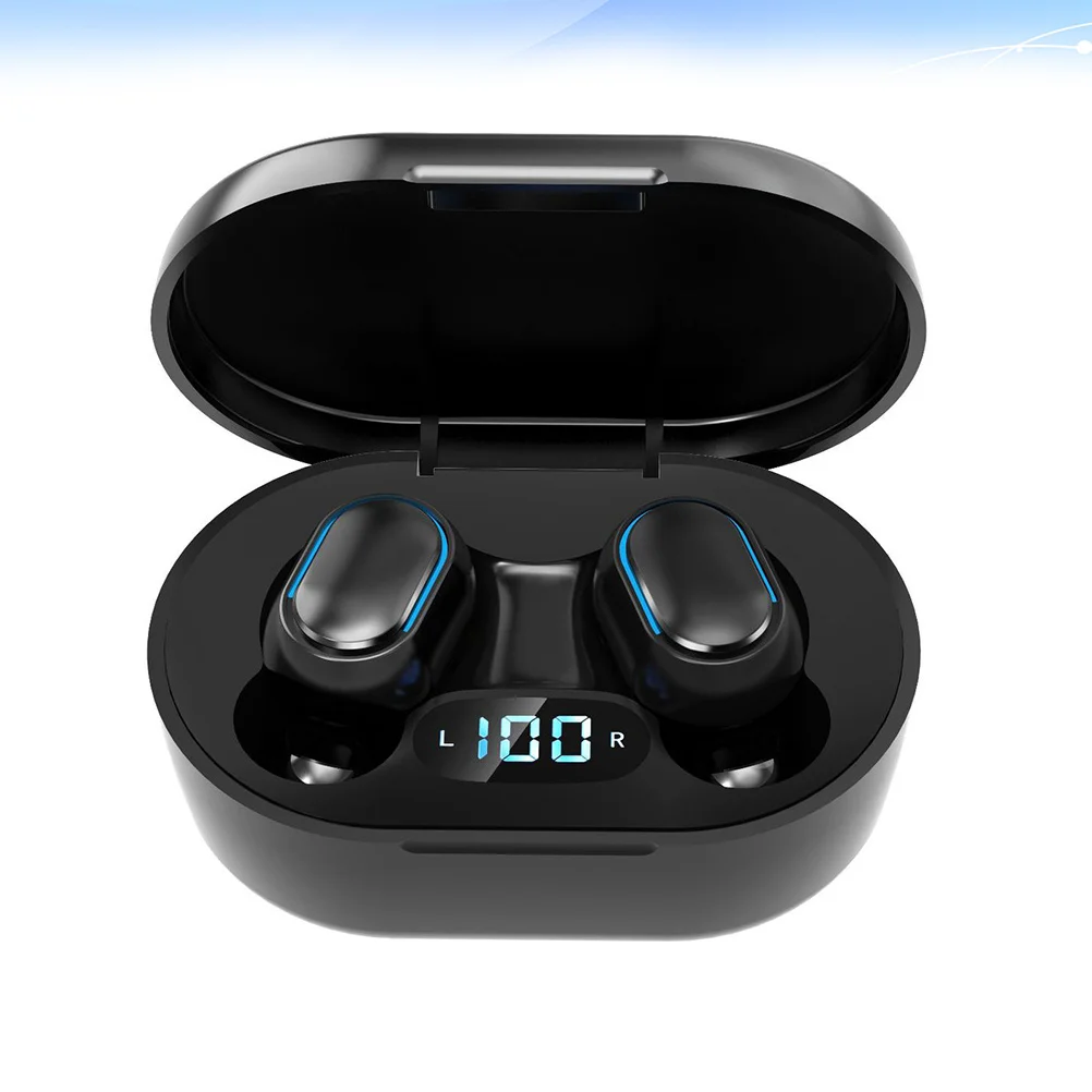 

1 Pair Wireless Earbuds .0 Lightweight Ergonomic Design With Charging Case For Sports Outdoor Earphones Portable